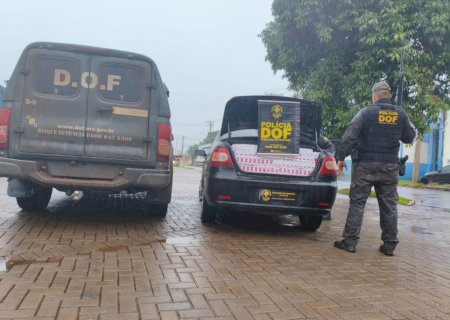 DOF apreende 1,5 mil pacotes de cigarros na MS- 164