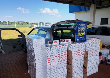 PMR apreende 700 pacotes de cigarros contrabandeados na MS-166
