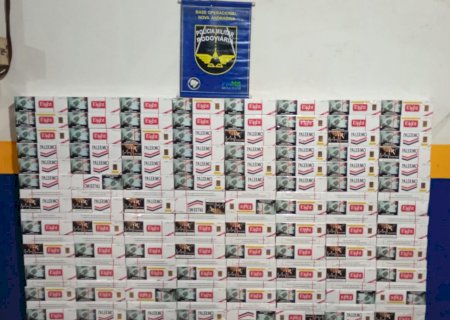 PMR apreende cigarros contrabandeados em duas ocorrências durante fiscalização na MS-134
