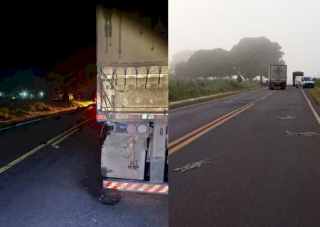 Dois adolescentes morrem após moto bater em caminhão parado na MS-386