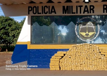 PMR apreendeu mais de setecentos quilos de maconha e recupera veículo com registro de apropriação indébita na MS -162