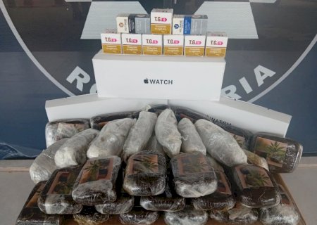 PMR apreende haxixe marroquino, medicamentos para emagrecimento e produtos eletrônicos na MS -164