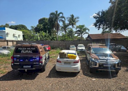 PM Rural apreende quase 60 kg de cocaína e pasta base na BR-262, em Terenos